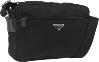 Prada Pre-owned Cross Body Bags, female, Black, Size: ONE SIZE Pre-owned Vintage Shoulder Bag