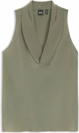HUGO BOSS Dames, Tops, Groen, Maat: XL Zijde