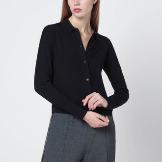 Max Mara Navy wool-blend cardigan