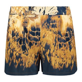 Alberta Ferretti Abstract-print Curved-hem Shorts - female - Alberta Ferretti - Casual Shorts - Multicolor - S - Shorts
