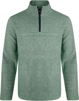 Weird Fish Heren Laramie Snow Marl Kwartrits Fleece (Olijf)