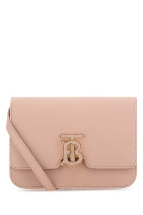 Burberry Pink Leather Small Tb Crossbody Bag