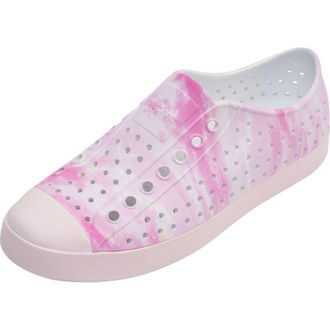 Native Jefferson Printed Slip-On Sneaker in White/Milk Pink/Pink Clouds at Nordstrom Rack, Size 11