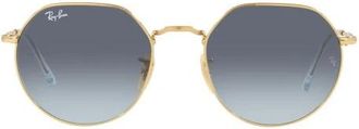 Ray-Ban Moderne Unisex Zonnebril - Heren - Zonnebrillen - Geel - 53 MM - Accessoires