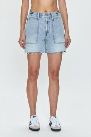 Pistola Denim Noah Mid Rise Short In Riviera