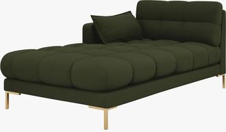 BLOOMINGLOFT Design Chaiselongue Mamaia Strukturstoff Grün