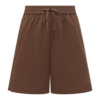 Dr&ocirc;le de Monsieur Casual Shorts, male, Brown, Size: M Jour Echelle Drawstring Shorts