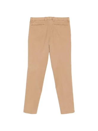 Boglioli Cotton-Blend Tailored Trousers - Beige