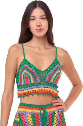 MC2 Saint Barth Multicolor Crochet Top