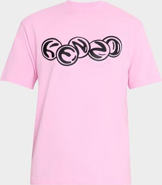 Kenzo Mens Pachinko Logo-Embroidered Cotton Jersey Tee