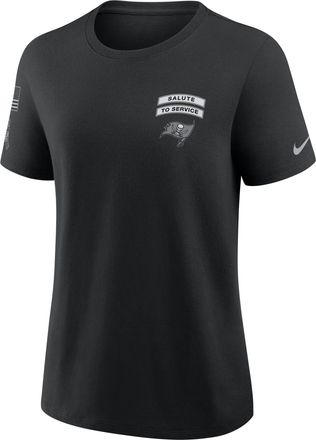 Nike Tampa Bay Buccaneers Salute to Service Nike Womens NFL T-Shirt in Black | 01K900AA2V-8HF