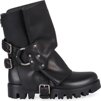 Dolce & Gabbana Rubber And Leather Boots