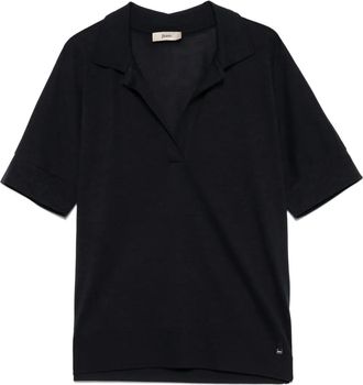 Herno Polotop met korte mouwen - Blauw
