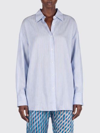 Dries Van Noten Camicia casual Dries Van Noten in cupro a righe