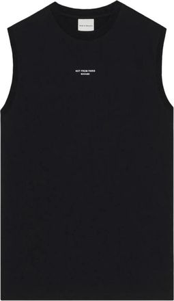 Dr&ocirc;le de Monsieur Drole DE Monsieur T-shirts en Poloshirts - Heren - Tops zonder mouwen - Zwart - L - Tops
