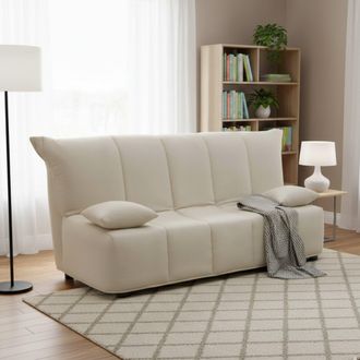 Dmora Dmora - Sofa Cama Dabald, Sof&aacute; De 2 Plazas, 100% Made In Italy, Sof&aacute; De Sal&oacute;n Con Apertura Trolley, En Tela Acolchada, Con Almohadas Incluidas, Cm 125