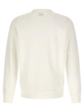 C.P. Company Garment-Dyed Cotton Fleece Sweatshirt - White