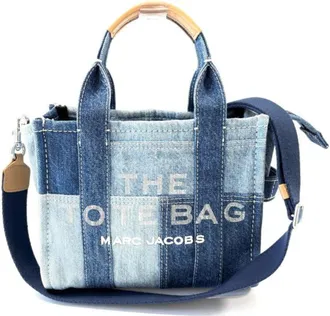 Marc Jacobs Blue Denim Handbag Shoulder Bag Tote Bag (Pre-Owned)