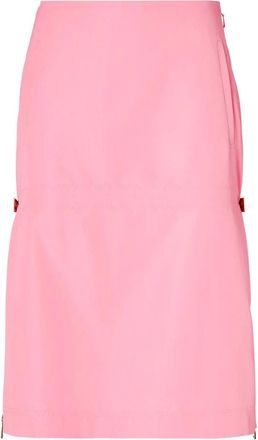 Fendi Short Skirts, female, Pink, Size: 2XS Technical Viscose Skirt