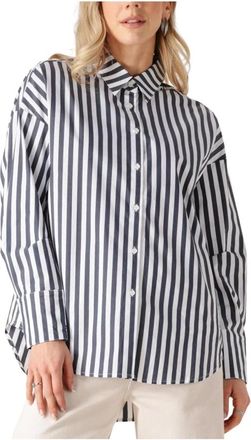 Coster Copenhagen Overhemden, Dames, Veelkleurig, XL, Gestreept Harper Blouse