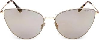 Tom Ford Eyewear Occhiali da sole cat-eye - Oro