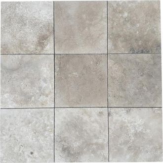 OEM Losas De Travertino - Albedo Piedra - Oscuro Envejecido - 30,5x30,5 Cm - Antideslizante - Para Suelo Y Pared