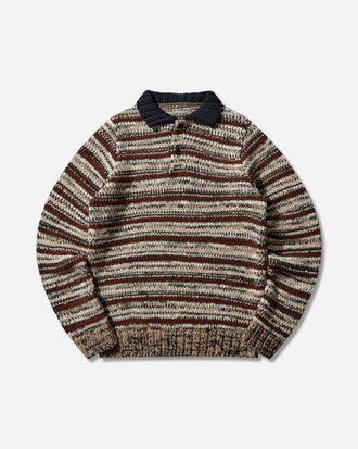 sacai Men s Mix Knit Pullover Beige