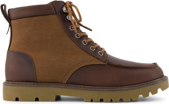 Toms Palomar Brown Waxed Canvas Leather Boot