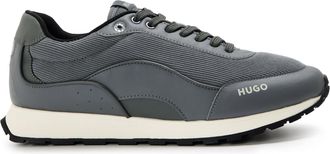 HUGO BOSS Hugo Mens Icelin Runners Low Top Trainers in Medium Grey - Size UK 11