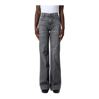 7 For All Mankind Wide Jeans, female, Gray, Size: W26 Wide Leg Jeans