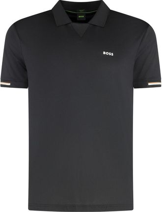 HUGO BOSS Black Stripe Trim Logo Polo