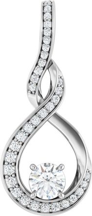 Diamond2Deal 14k Gold 3/8ct Lab-Grown Diamond Pendant