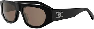 Celine Celine - Triomphe Zonnebril - unisex - Accessoires - Zwart - Maat: 55 MM