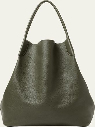 Loro Piana Bale Leather Hobo Bag