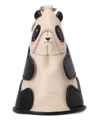 Mulberry Leren sleutelhanger met pandavorm - Beige