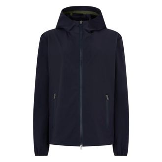 Herno Light Jackets, male, Blue, Size: XL Windbreaker