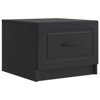 vidaXL Mesa De Caf&eacute; Negro 49 X 50 X 37 Cm Madera De Ingenier&iacute;a Vidaxl