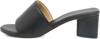 Bottega Veneta Sandali in pelle con tacco largo - Nero