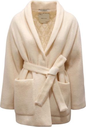 Emma & Gaia Capes - Dames - Jas met riem - Beige - XS - Jassen