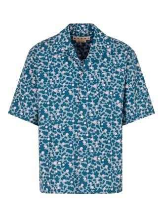 Marni short-sleeve pocket shirt - men - Cotton - 48 - Blue
