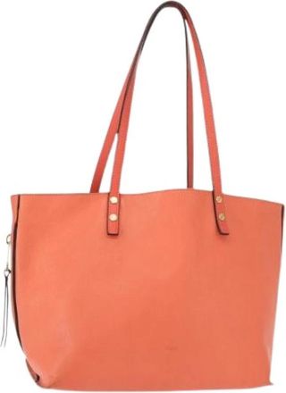 Chlo&eacute; Pre-owned Tote Bag - Dames - Vintage Shopper - Roze - ONE Size - Leer - Vintage