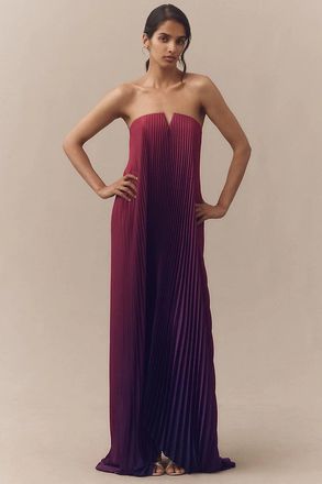 L&rsquo;Id&eacute;e Black Tie Strapless Maxi Gown