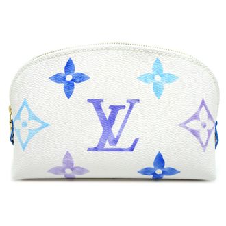 Louis Vuitton Blue White Pochette Pouch (Pre-Owned)