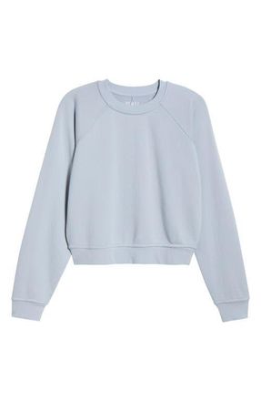 Lunya Silksweats Reversible Sweatshirt in Welkin Blue at Nordstrom, Size X-Large