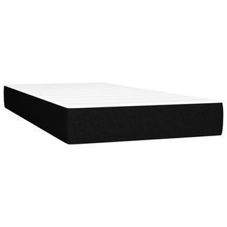 vidaXL Colch&oacute;n De Muelles Ensacados Tela Negro 120x190x20 Cm Vidaxl