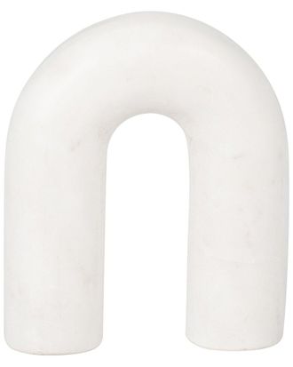 Sagebrook Home 6In Marble Rounded Horseshoe Accent