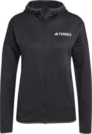 ADIDAS TERREX Xploric Light Fleece Hooded Jacket Fleecejacke f&uuml;r Damen | schwarz/grau