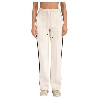 Max Mara Dames, Broeken, Beige, Maat: S Katoen