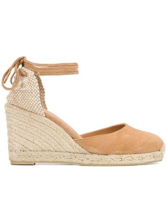 Castaner 95 mm Carina su&egrave;de espadrilles - Beige