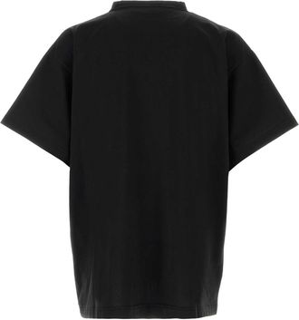 Balenciaga Black Exterior: Cotton T-Shirt T-shirts And Polos